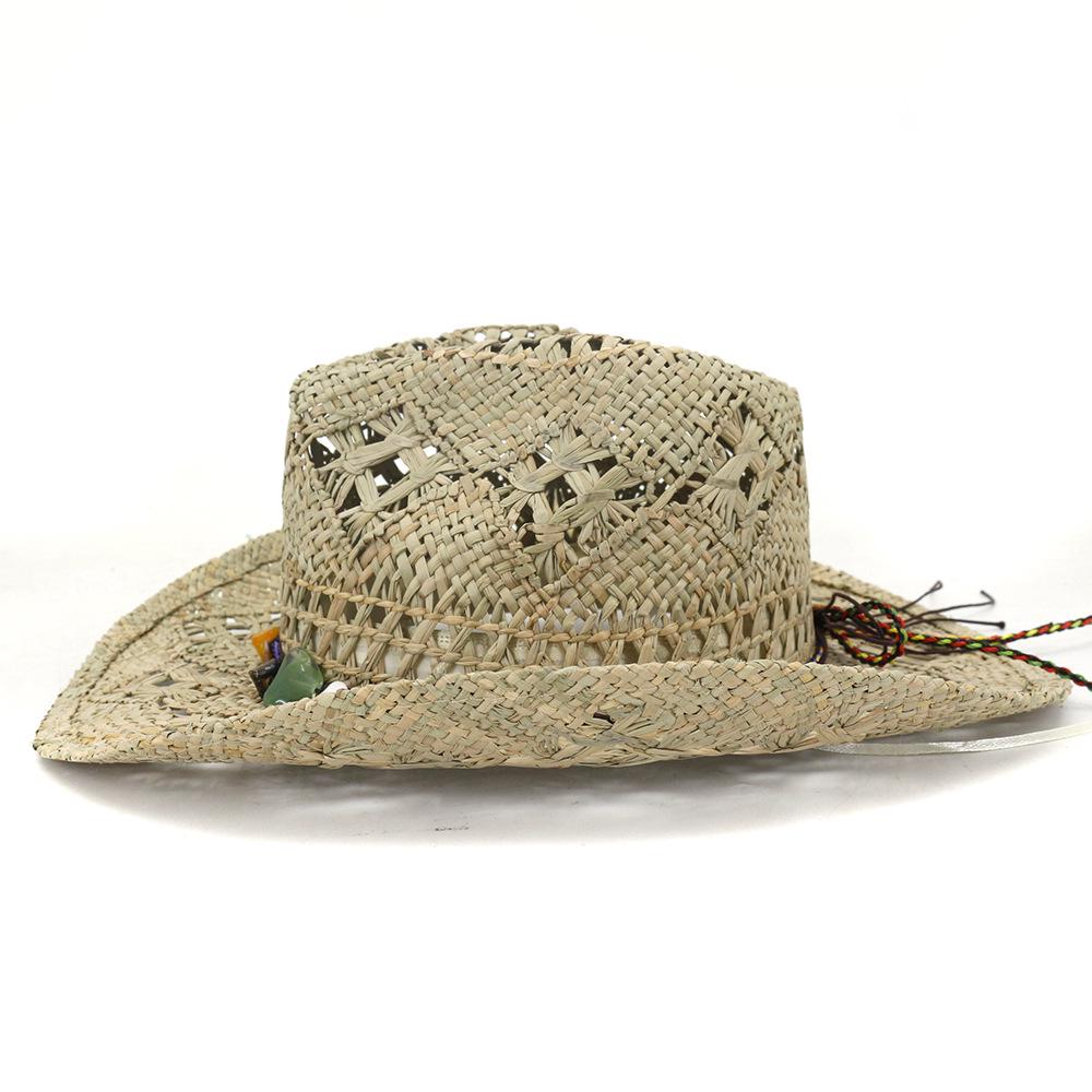 Classic Straw Cowboy Cowgirl Hat 