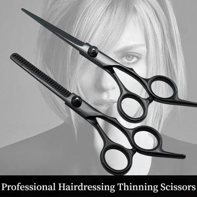 2 Stücke Shop Haarschneideschere Professionelle Friseur Effilierschere Edelstahlschere Zahnschere