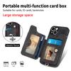 Luxury Retro PU Leather Phone Case With Magnetic Wallet Card Slot Ring Holder Phone Cover for iPhone 15 14 13 Pro Max