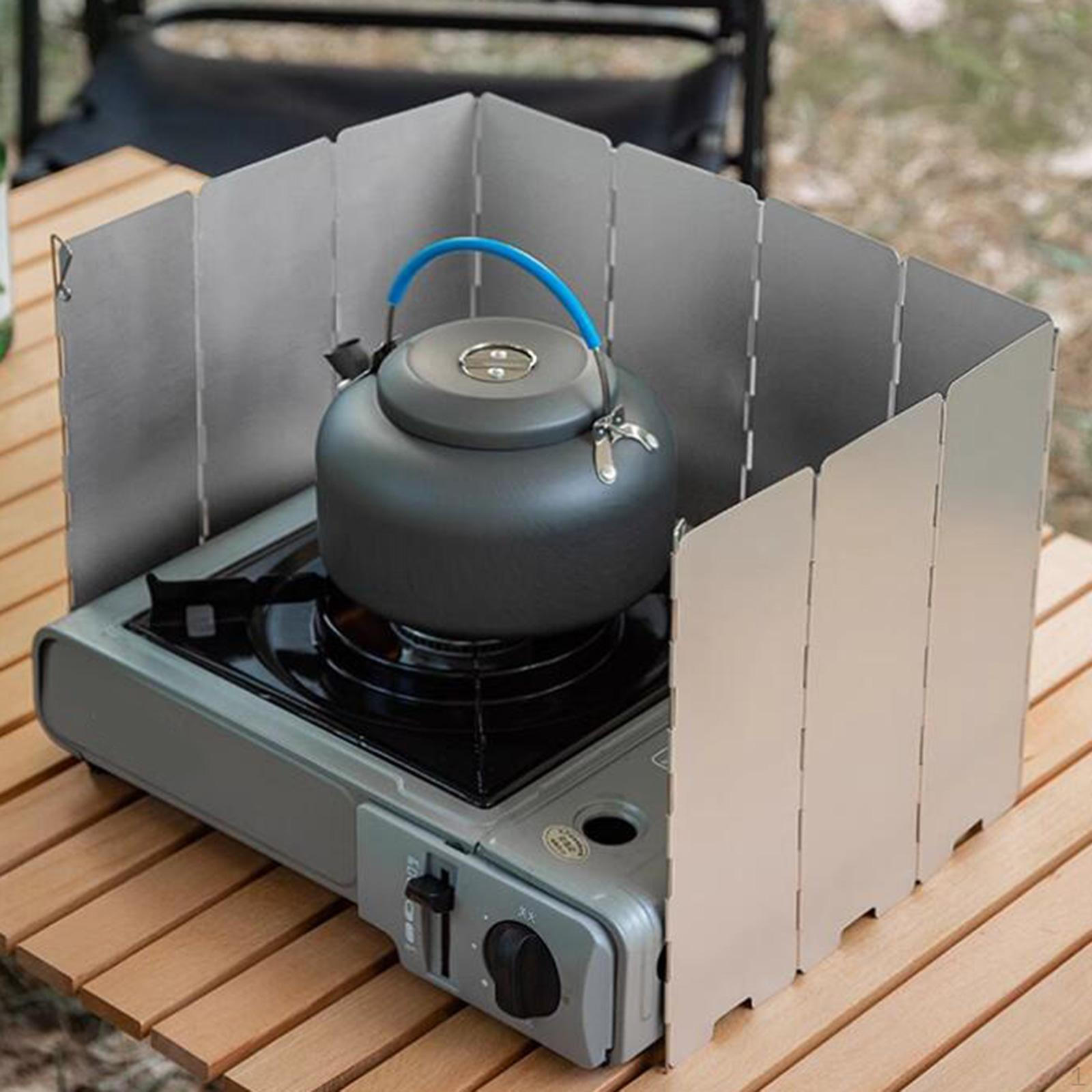 

Ветрозащитный экран для походной печи, складной, переносной, с сумкой для хранения, ветрозащитный экран для кемпинга Argent