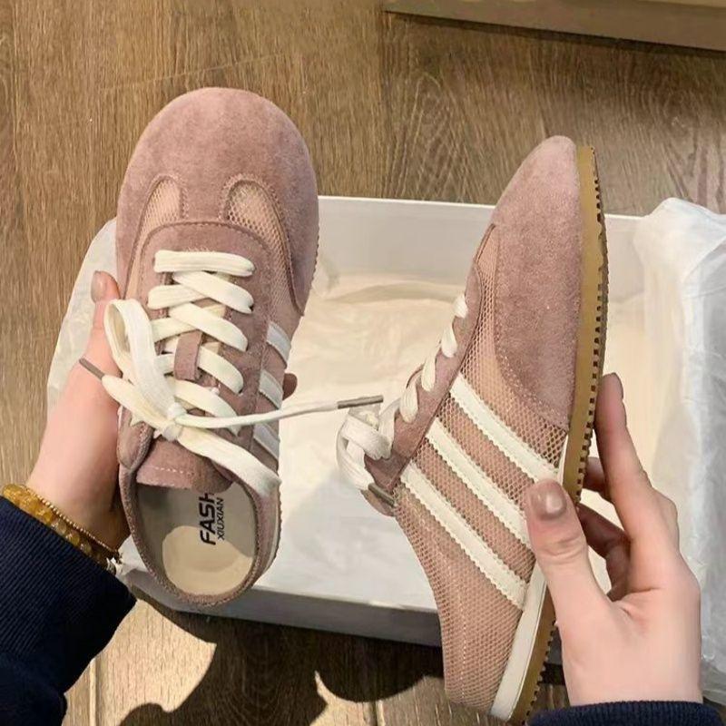 

Баотоу полутапочки женские летние новые без каблука красные ленивые сандалии на одной педали 40 розовый