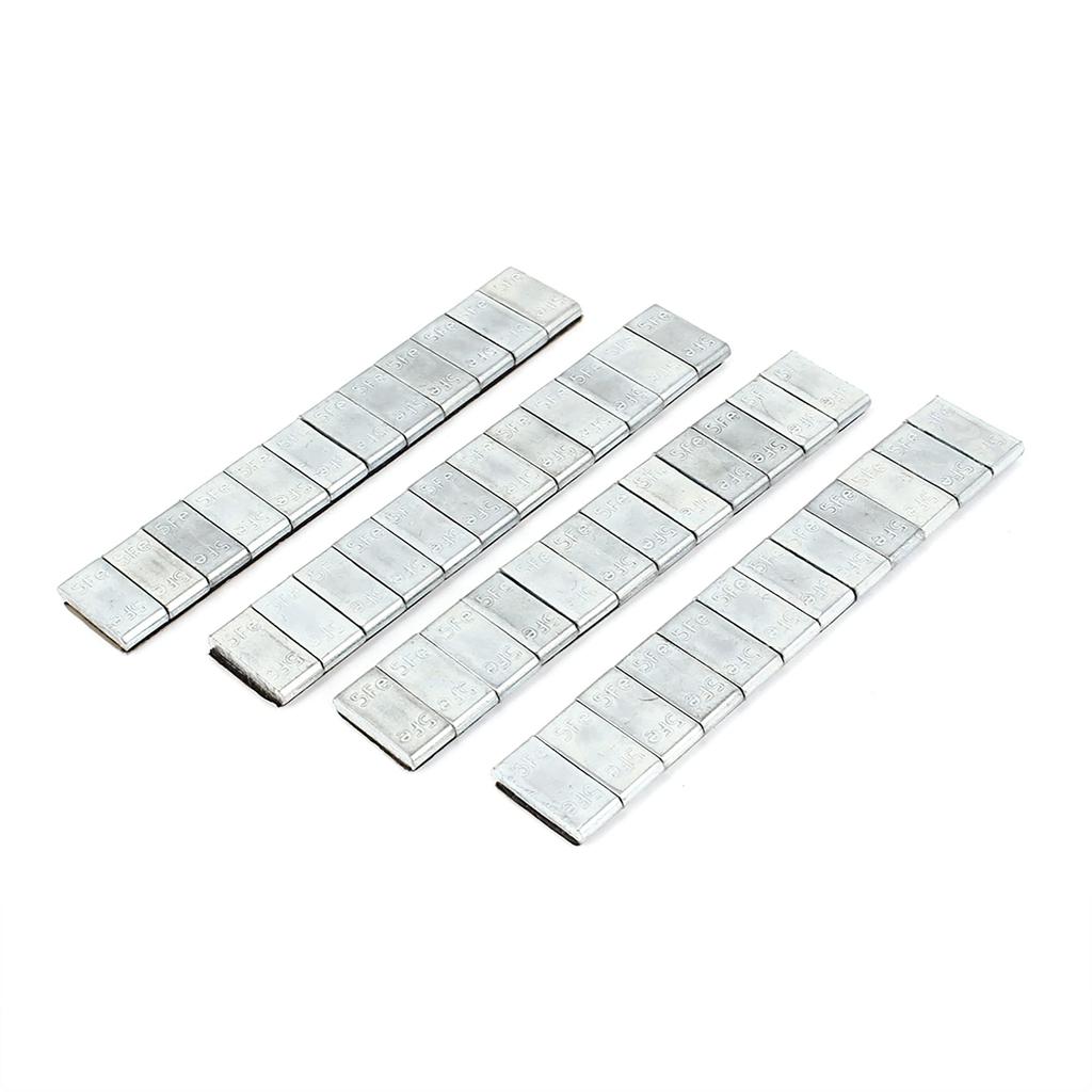 uxcell Tire Balance Weight Matte Silver Metal 4 Pieces