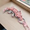 3D Printed Mini Eyelash Horns, Gecko Keychain, Home Decor, Handicrafts, Jointed, Movable, Bag Charm