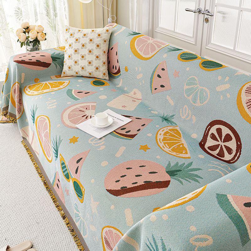 Slipcover American Country Style Sofa Cover All Season Universal Chenille Anti Cat Scratch Blanket
