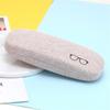 Hard Shells Case Metal Eyeglasses Case Sunglasses Case Linen Fabric For Store In Handbags Outdoor Activities Daily Use