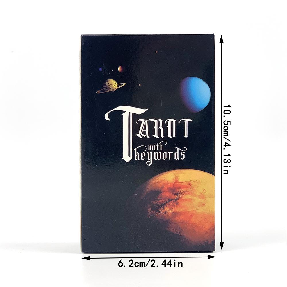 Tarot Cards For Beginners With Meaning On Them, 78pcs-Cards Pocket Size Tarot Learning Deck, Oracle Divination Board Game