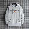 Autumn Winter Male Trendy Casual Streetwear Hoody Barcelona Print Mens Hoodie Urban Streetwear Fashion Hip Hop Hooded Sweatshirt
