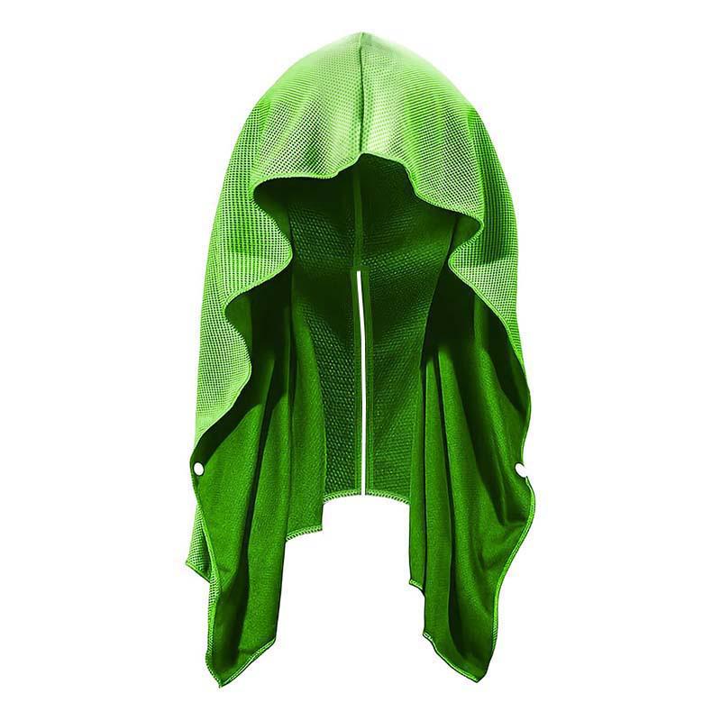 Quick-Dry Cooling Sports Towel Hoodie for Beach, Camping, Fitness & Sun Protection