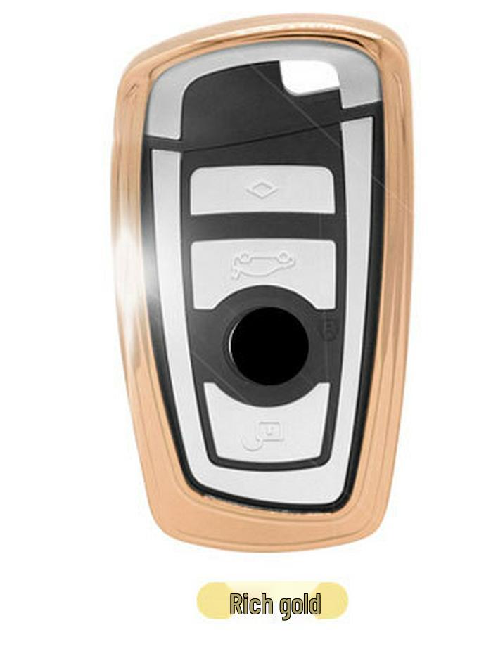 Compatible BMW Key Cover Set: Protective Soft Shell for 3, 5 Series & X5 Remote.