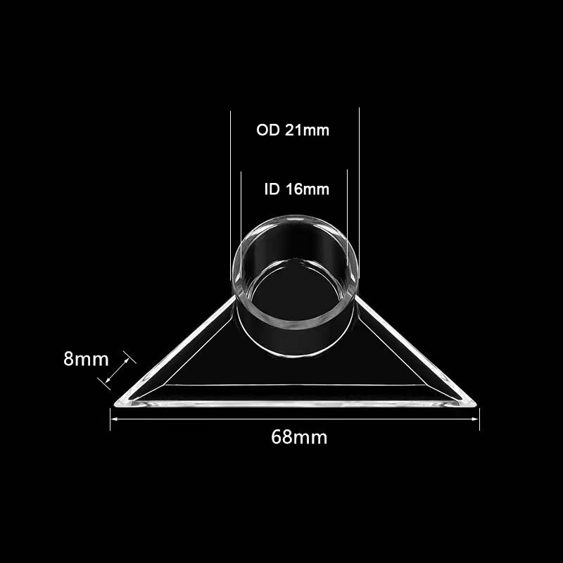 16~32mm Transparency Acrylic Triangle Nozzle Aquarium Fish Tank Pump Duckbilled Water Outlet Return Pipe Fittings DIY Connector