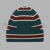 Autumn and Winter Patchwork Striped Keep Warm Knitted Hat Men Women Fashion Color Block Versatile Irregular Knitted Mao Line Hat