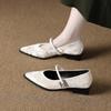 73598-10 Neue Schuhe im chinesischen Stil mit kleinem Absatz für Damen, Temperamentvoll, Senior, Mary Jane Schuhe für Frühling und Herbst 2025