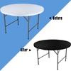 Round Picnic Table Cloth Wedding Solid Color Elastic Fitted Table Covers for Outdoor Camping Wedding Banquet Party Dining Tables