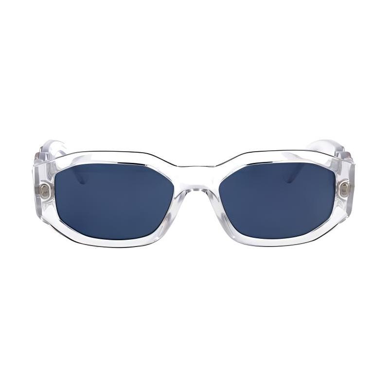 Versace Logo Design Plastic Irregular Sunglasses Men's Transparent 17633098 0VE4361 148/80-Transparent Color 53