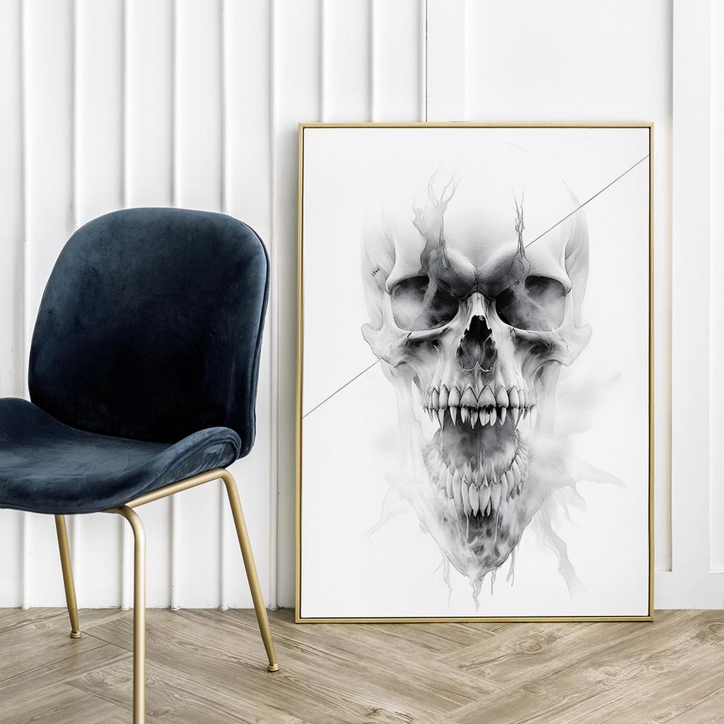 Poster Skull Sketch