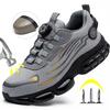 Scarpe di Sicurezza da Uomo Protezione ed Elasticità Stivali di Sicurezza Scarpe Eleganti per l'Uso Quotidiano Traspiranti Protezione dagli Odori Calzature da Lavoro da Uomo