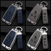 Zinklegierung Auto Schlüsselabdeckung Hülle Halter Schutzhülle für Hongqi HS5 HS7 HS E HS9 Logo Schlüsselanhänger Tasche Set Innenzubehör