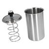 Meat Press Machine 304 Stainless Steel Ham Maker with Thermometer Transparent Visible Lid for Pork