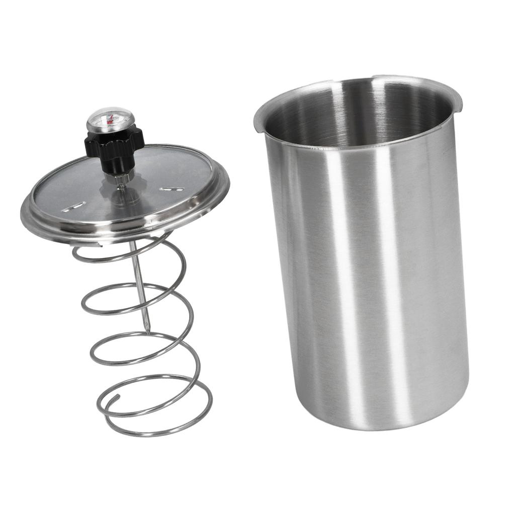 Meat Press Machine 304 Stainless Steel Ham Maker with Thermometer Transparent Visible Lid for Pork