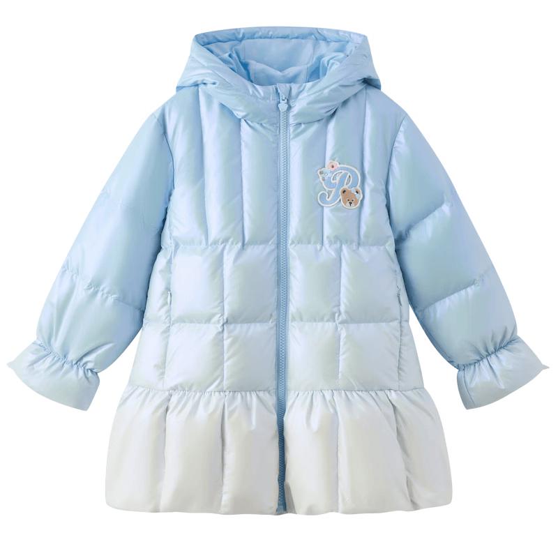 PawinPaw Girls' Cartoon Bear Down Jacket