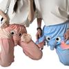 Funny Elephant Nose Couple Pajamas: Cozy Men's and Women's Pants for Autumn & Winter