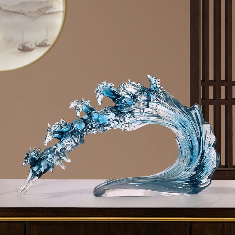 Exquisite Horse Decoration, Handicraft, Fortune, Office, Living Room, Household Horse to Success, Desktop Arts and Crafts
