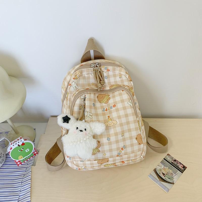 Schoolbag Schoolbag Female Junior High School High School Students Ins Style Korean Niche Cartoon Printing Large Capacity Backpack Fashion Backpack