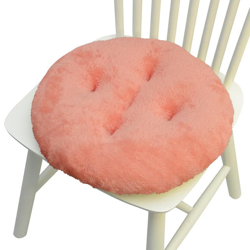 Thicken Plush Seat Pads Cushion Chair Soft Cushion New Home Dining Chair Pads Non-Slip Warm Office Computer Game Chair Pad 40x40