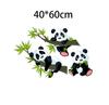 40x60cm Zuhause Panda Bambusblatt Farbe Wandaufkleber Schlafzimmer Sofa Raum Dekoration Aufkleber