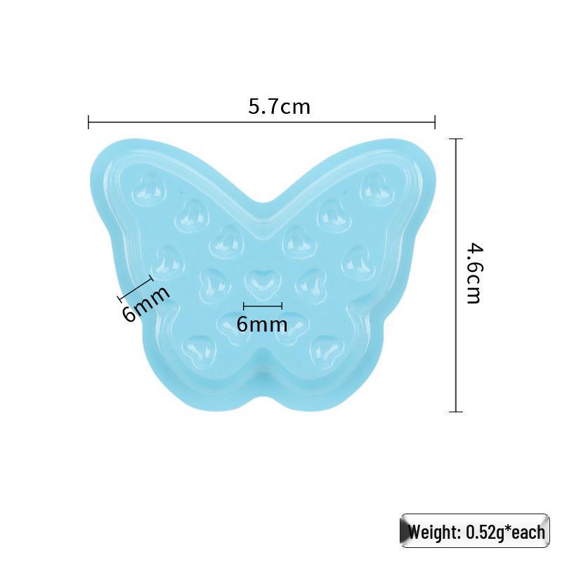 100-Pack Eyelash Extension Glue Trays - Base-less PVC Pads