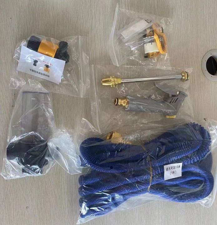 Telescopic Garden Hose & High-Pressure Car Wash Spray Gun Set
