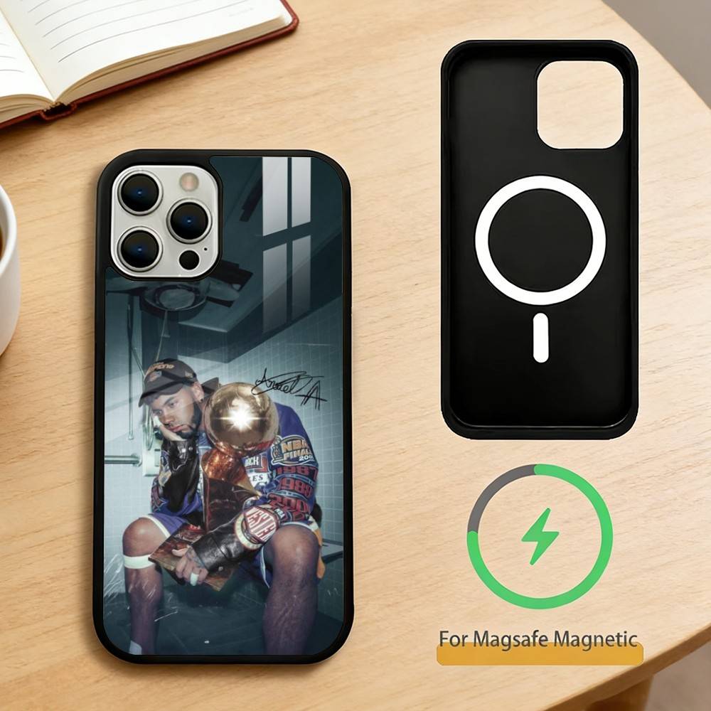 Rapper A-Anuel AA  Phone Case For iPhone 14,16,15,13,17,12,Plus,Pro,Max Magnetic For Magsafe Frosted Cover