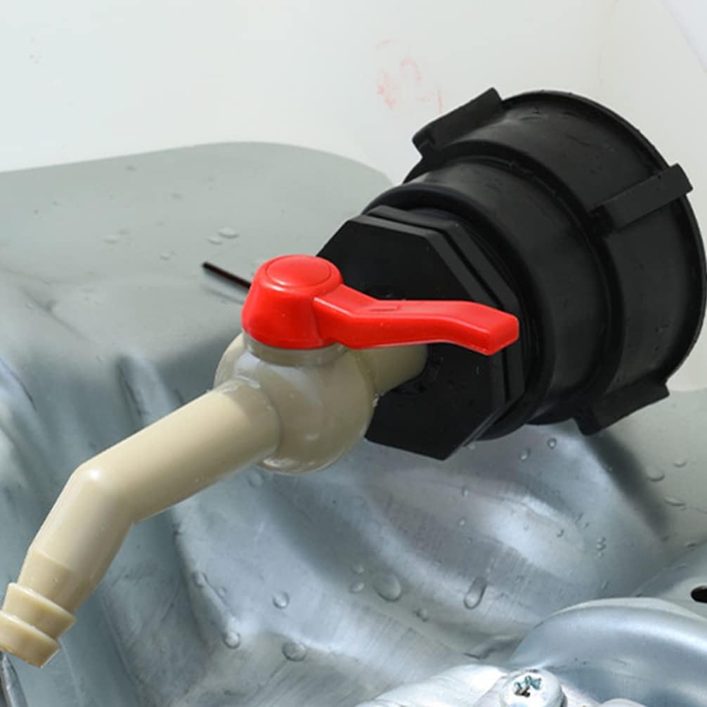 Heavy Duty Hose IBC Tank Connector IBC Tote Fitting IBC Tote Adapter 75mm Coarse Thread to 2 Inch Fine Thread Adapter Easily Connect Your IBC Tote to