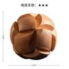 Kongming Puzzle Wooden Puzzle Time Killer 3D Puzzle Stress Relief Toy Set with Strategy Guide BM-STORE (Six Types)