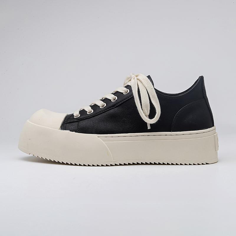 Thick Bottom Platform Unisex Shoes Increasing All Match Casual Trainers Large Size Designer Men Sneakers Runway Female