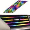 10Pcs Car Air Conditioner Decoration Strip for Vent Outlet, Universal Waterproof Bendable Air Vent Outlet Trim Decoration