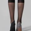 Women Knee Highs Stockings,Reinforced Toe,Sheer Nylon Socks Calf Stockings Antis Slip Cotton Soles Sheer Pantyhose