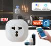 Multi-function Tuya Wifi Smart Socket App Control Support Google Alexa Voice Plug Timing Power Outlet For Home House