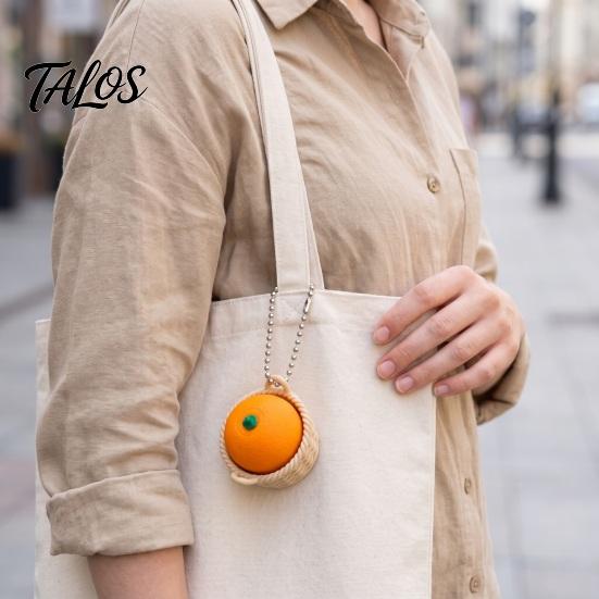 Unique Bag Decoration 3D Printed Fruit Fidget Clicker Toy with Mechanical Press, Stress Relief Keychain, Cute Vegetable Charms Sensory for Teens