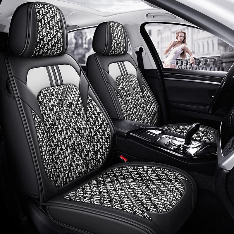Five-Seat Full Wrap Universal Car Seat Cushion Cover for All Seasons