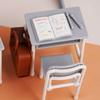 1 Set Mini School Desk Chalkboard Chair Schoolbags Model For Doll House School Furniture Decor Dollhouse Classroom Accessories