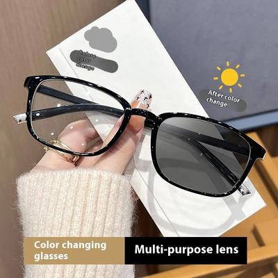 Photochromic Reading Glasses 0 To +4 0 Anti Blue Light UV Protection Presbyopia Glasses for Men Women