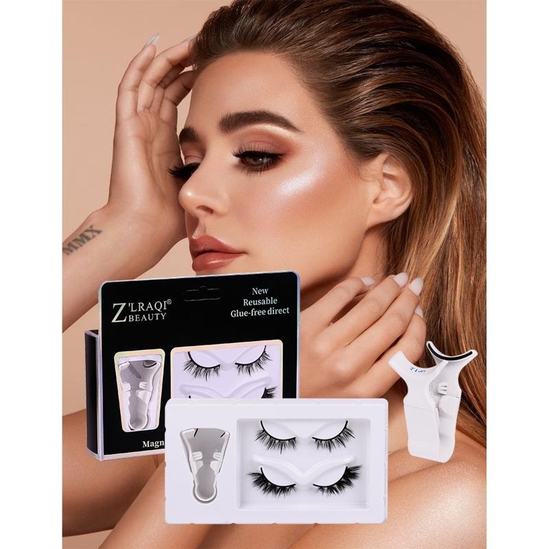 Magnetic Eyelashes Reusable False Eyelashes 3D Magnetic Lashes Natural Comfortable Magnetic Eyelashes for Women