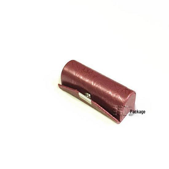 Leather Lipstick Case with Mirror - Portable Gift Storage Box