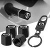 Car Keychain Auto Accessories Tire Valve Cap Car Styling For Mazda 2 3 4 5 6 7 8 323 626 CX-3 5 8 9 MX-5 30 RX-8 RX8 7 MX3 MX5