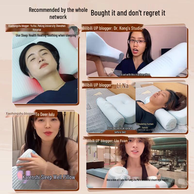 CLORIS A1 Cervical Support Massage Sleep Pillow