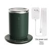 Tazza Riscaldante Magnetica Auto-Mescolante 2-in-1 in Acciaio Inossidabile con Controllo Intelligente della Temperatura e Design a Doppia Parete