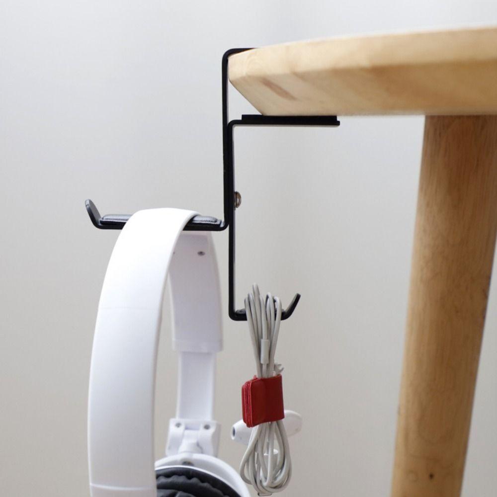 Table Clamp Headphone Rack Adjustable Headphone Bracket Headphone Stand Hook  Table Side