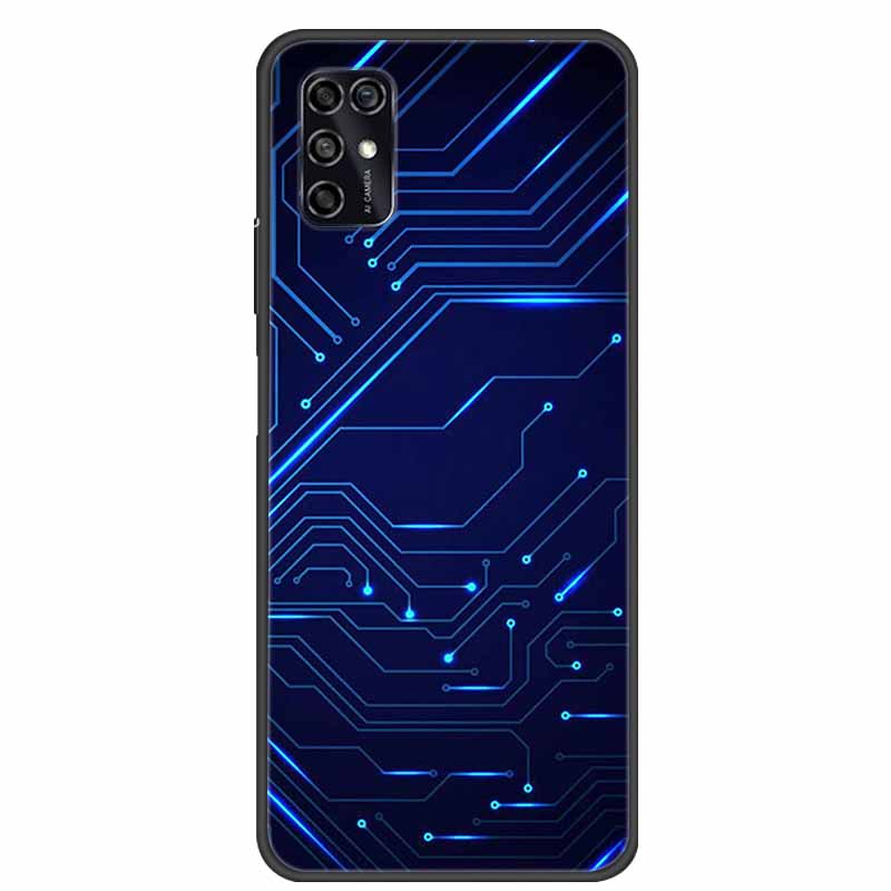 For ZTE Blade V2020 Smart Case Black Bumper Silicon TPU Soft Phone Cover Case For ZTE Blade V20 Smart 8010 Funda Cartoon Coque