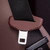 1PC Car Seatbelt Buckle Protective Cover PU Leather Anti-collision Anti-scratch Protective Cover Interior Modification Supplies